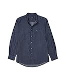 Adaptive Magnetic Long Sleeve Button Down Shirt Classic Fit Dark Indigo
