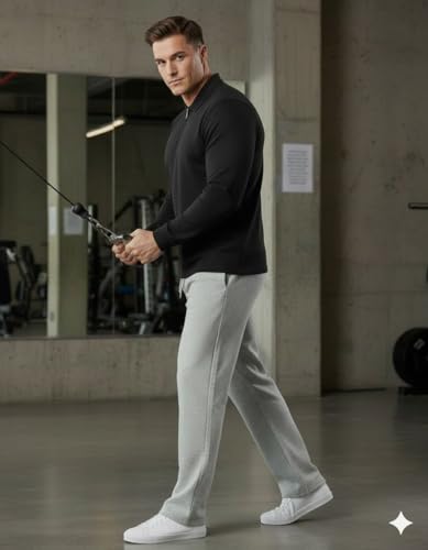 Image of Volex Men Full Sleeve T-Shirt and Jogger Set|Track Suit for Men | Sports Wear Gym Running Jogging Walking Workout Outfit | Full Sleeve T Shirt with Jogger Track Pant Lower