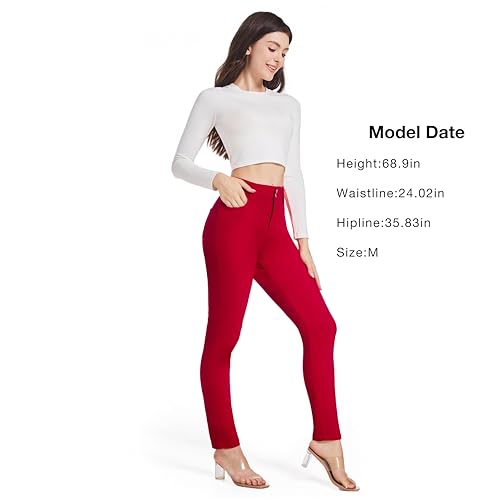 Oneniao Womens Instantly Slims Stretchy Denim Pants Stylish High Waisted Skinny Jeans Butt Lifting Jeggings with Pockets3