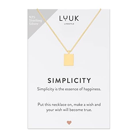 LUUK LIFESTYLE 925 Silver Necklace Cover