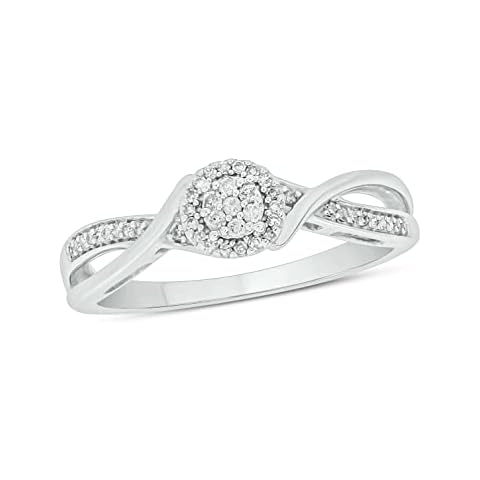 Cali Trove Diamond Cluster Promise Ring for Women Cover