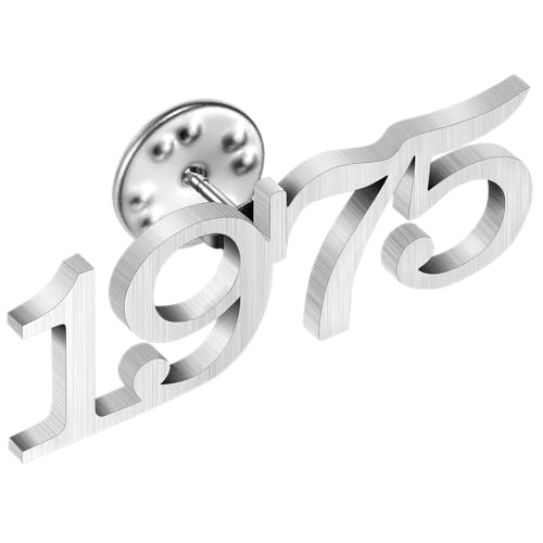 Image of AMITER Birth Year Lapel Pin, 1970-2025 Enamel Brooch Pins Tie Tacks for Men & Women Birthday, Graduation, Anniversary