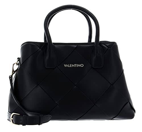 VALENTINO BAGS Damen Tasche Henkeltasche Schultertasche Shopper Umhängetasche Ibiza Henkeltasche Logoschriftzug Polyurethan uni Bags Damen Henkeltasche Ibiza schwarz