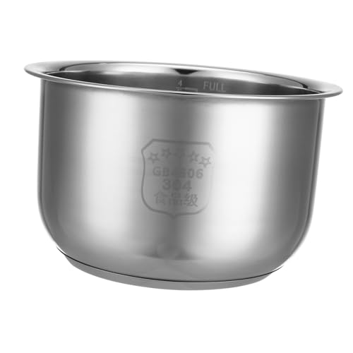 NOLITOY Olla Interior Inoxidable Arrocera Eléctrica Olla Multifuncional con Diseño Resistente y Capacidad de Repuesto Práctico para Cocina y Profesional