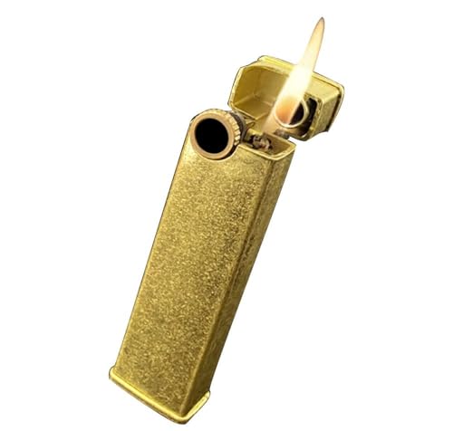 Encendedor metálico retro para queroseno, portátil y recargable