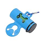 CHICIRIS Pet Trash Bag Dispenser Abbaubare wasserdichte Hundekotbeutel Multifunktionale Hundespaziertaschen Müllbox und 1 Rolle Müllsack