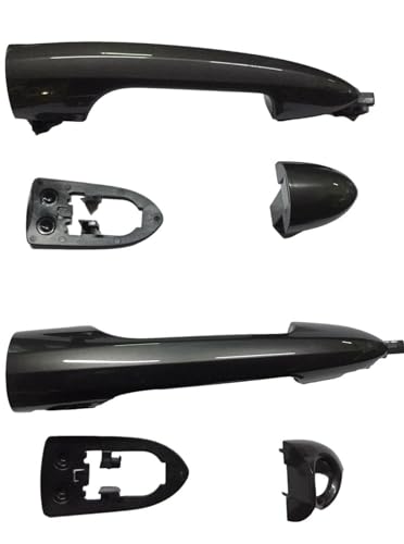 Colore Dark Miron RC Maniglie Esterne Porte Anteriori 2 Pezzi Destra+Sinistra compatibili con Alfa Romeo Giulietta, Alfa Mito, Lancia Y 2012> Dark Miron