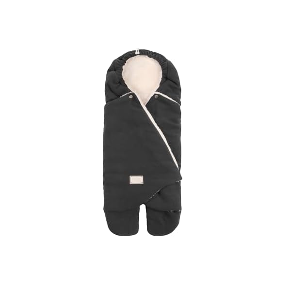Nuvita 9100 Cuddle | Weicher Schlafsack mit verstellbarer Kapuze und individuellem Fußsack | perfekt für 0 bis 10 Monate (80 cm) | temperaturbeständig bis 8°C, wasser- und winddicht