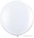 36 Inch Giant Jumbo Latex Balloons (Premium Helium Quality), Pack of 6, Regular Shape - White