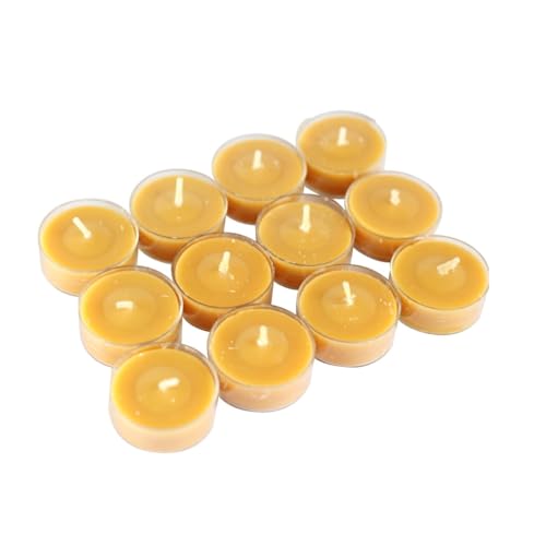 Mega Oversized Tealights, Brown - 12 Piece per Box
