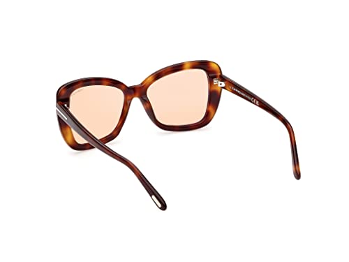 Sunglasses Tom Ford FT 1008 Maeve 53E Shiny Blonde Havana,"t" Logo/Photochrom3