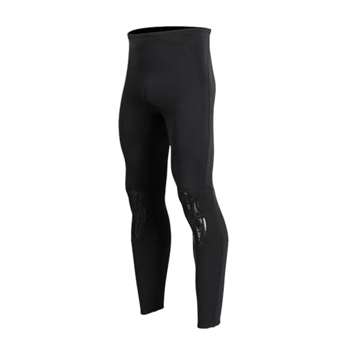 Mens Womens Wetsuit Pants 1.5mm Neoprene Long Pants for Cold Water Surfing Pants Keep Warm Diving Pants,XL,Men Black