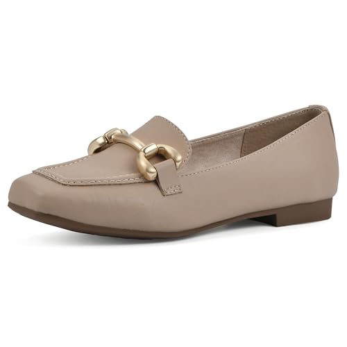 Image of CLIFFS BY WHITE MOUNTAIN Women's Bestow Moc-Toe Loafer Flat