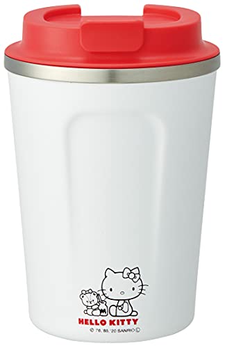 Skater Stainless Steel Coffee Tumbler with Lid S Size 350ml, Keeps Hot and Cold, Sanrio Hello Kitty STBC3F-A