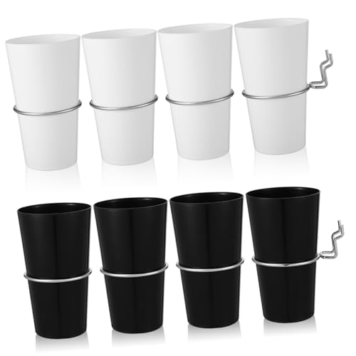 Mikinona ペグボードカップ点 カップ フック付き ペグボードアクセサリー クラフトオーガナイザー 作業台 ガレージ オフィス収納 工具 文具整