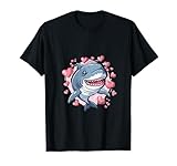 Photo Gallery megalodon con cuori shark lover grafica maglietta Photo Gallery megalodon con cuori shark lover grafica maglietta