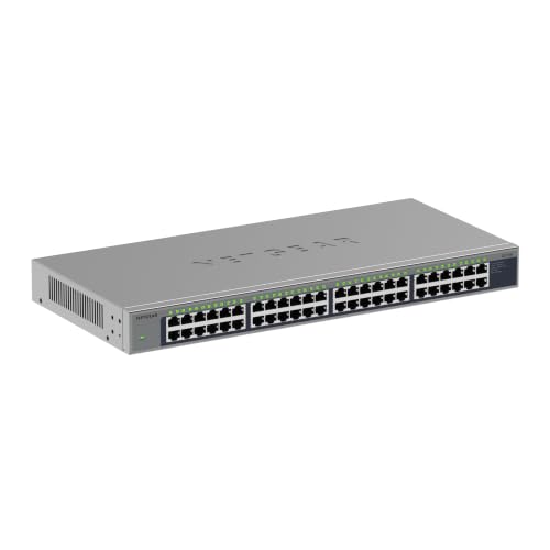 Image of NETGEAR 48-Port Gigabit Ethernet Unmanaged Switch - with 96 Gbps Bandwidth, Fanless, Rackmount or Desktop (GS748)