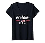 Photo Gallery donna us freedom america sign saying freedom usa legalize freedom maglietta con collo a v Photo Gallery donna us freedom america sign saying freedom usa legalize freedom maglietta con collo a v