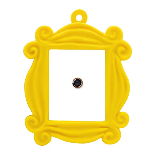 Sealuxe Friends TV Show Merchandise/Friends Frame Christmas Ornament/Monica Peephole Frame/Yellow Friends Frame/Friends TV Show Gifts, Friends Ornament 10cm