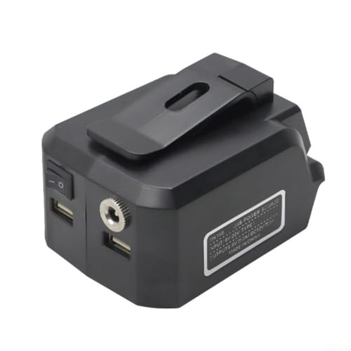 MK18B Adaptador de batería para cargador USB de iones de litio de 18 V con conector de salida CC adecuado para chaquetas calentadas, bolsos, carga móvil USB y otros dispositivos eléctricos