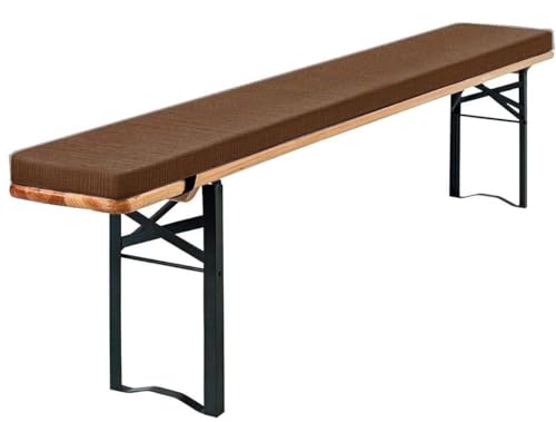 ELYSYSRL Beer Bench Cushions 220 x 25 120 x 40 130 x 40 160 x 40 180x40 Garden Padded Beer Seat Pad Rectangle Cushion for Outdoor Porch Swing Long Chair(Coffee,150x40x3cm)