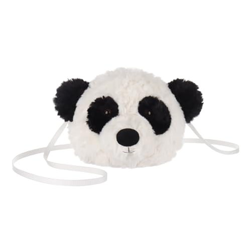 Apricot Lamb Panda Animal Shoulder Bag Crossbody Plush Purse for Adults and Teen Girls Boys, Stuffed Animal Shoulder Bag, Kids and Adults Fashion Handbags, 7.9 Inches