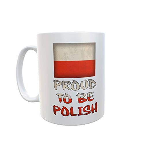 Decalarama Poland Mug Gift - Proud to Be Polish - Nice Cute Novelty Nationality Flag Cute Cup Present