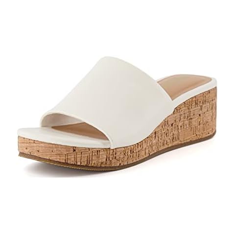 CUSHIONAIRE Women's Nano Cork Wedge Sandal Cover