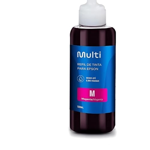 Refil de Tinta para Impressoras Epson 100ml Cor Magenta Multilaser - RF007
