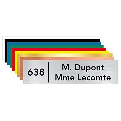 Plaque boîte aux lettres personnalisable Avenir Heavy Cover