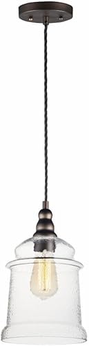 Maxim 21579HMOI - Mini lámpara colgante de techo con martillo Revival Hammer, 1 luz de 60 vatios, 13 pulgadas de alto x 8 pulgadas de ancho, bronce