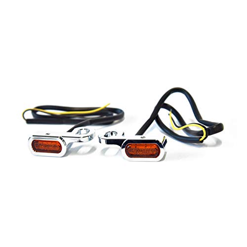 Custom Chrome Frecce cromate con Lenti ambrate