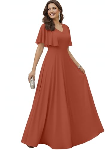 Image of KOH KOH Womens Long Elegant Bridesmaid Evening Cocktail Modest Maxi Dress