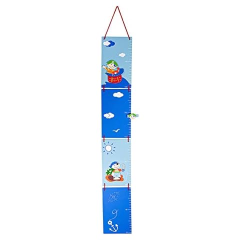 Mousehouse Gifts Blue Pirate Height Chart Cover