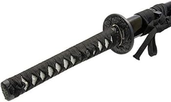 レトロサムライ居合刀模様鋼刃戦争風デコアイテム全長103.5cmデコ