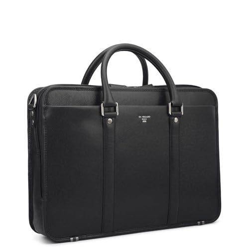 Image of Da Milano Leather Laptop Bag for Men & Women - Fits Up To 15 inch Laptop (1986A)