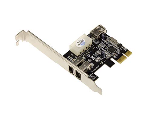 Kalea Informatique - Tarjeta controladora PCI Express PCIe a FireWire 400 IEEE1394a (2 + 1 puertos de 6 puntos)