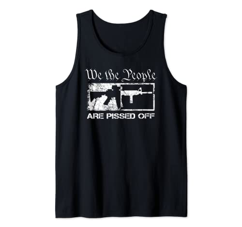 We The People Are Pissed Off / AR15 Pro Gun 2° emendamento Canotta