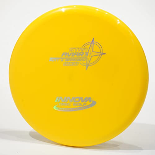 Innova Aviar3 (Star) Putter & Approach Golf Disc, Pick Weight/Color [Stamp & Exact Color May Vary] Yellow 159 Grams or Less