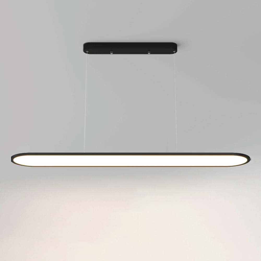 HYJAUSXB Ceiling Light Chandelier Minimalist Dining Room Pendant Modern Slim LED 3 Color Variable Flush-Mounted Lamp for Kitchen Island Above Table Lighting