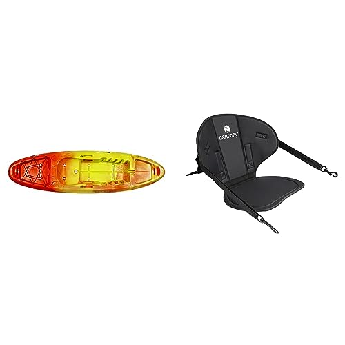 Perception Zip 9.5 | Sit on Top Kayak for All-Around Fun | Stable and Fast | Rear Storage with Tie Downs | 9' 6