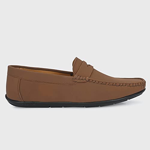 Image of Centrino Slip-On Formal Shoes for Men | Leather Shoes for Man Stylish | Cushioned Insole | Lightweight Comfortable | Mens Formal Shoes for Office Business Professional & Casual Mens Shoes (2813)