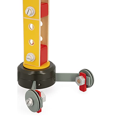 Janod, Grande Grue Mobile en Bois FSC, 74 cm, Dès 3 Ans
