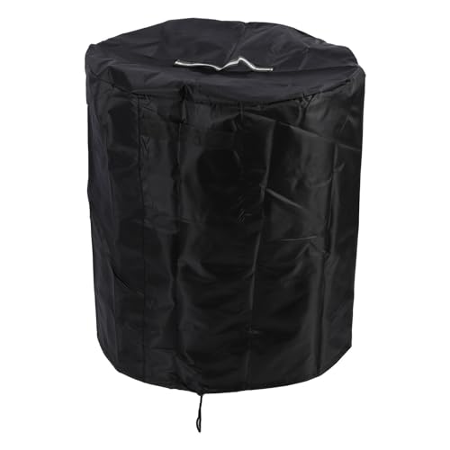 Outdoor Fire Pit Cover, Round Fire Table Cover with Vent and Handle, Water Dust Proof Full Coverage Patio Fire Bowl Cover for Outdoor Patio Firepit Table