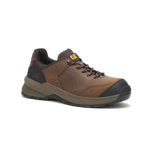 CAT Men's Streamline 2.0 Leather Composite Toe Construction Shoe, Clay, 9 Wide by CAT - Used condition - Image 3