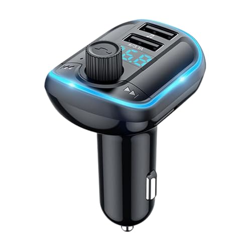 Adaptador inalámbrico para Coche, transmisor FM para Coche - Receptor de Radio transmisor FM,Transmisor Radio Receptor USB, Conectividad Smartphones, Sonido De Alta Fidelidad,