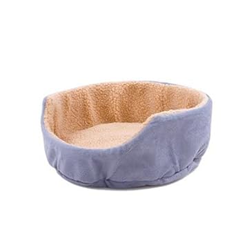 GlobalNiche? Gray, As Show Picture: Pet Dog Bed Warming Mat for Large Dog Blend Velvet Pet Cat Bed Kennel Round House Labrador Husky Satsuma Smal