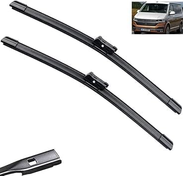 MadongJ Windshield Windscreen Wiper Blades for VW California T6 2015-2018 2019 2020 2021 24in+24in, Replacement Blades All-Weather Performance Streak-Free Windshield Wipers