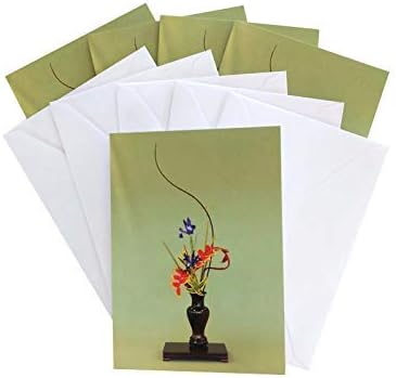 Blank Note Cards Set, Original Art Blank Greeting Cards, Eco Friendly Notecards with Ikebana Flower Photo, Eco Friendly Recycled Paper Stationery
