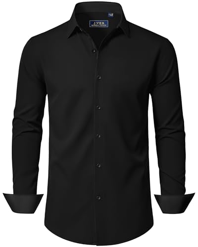 J.VER Hemd Herren Langarm Businesshemden Shirt Herren Freizeithemden...